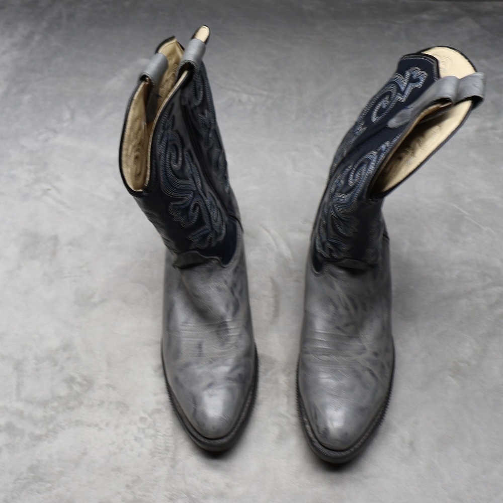 Iron Age Men 12D Cowboy Boots Gray Safety Western Series Pull On Rustic USA Made